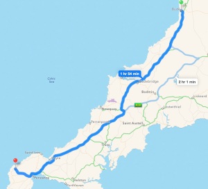 Bude to Land End, with a few stops along the way.